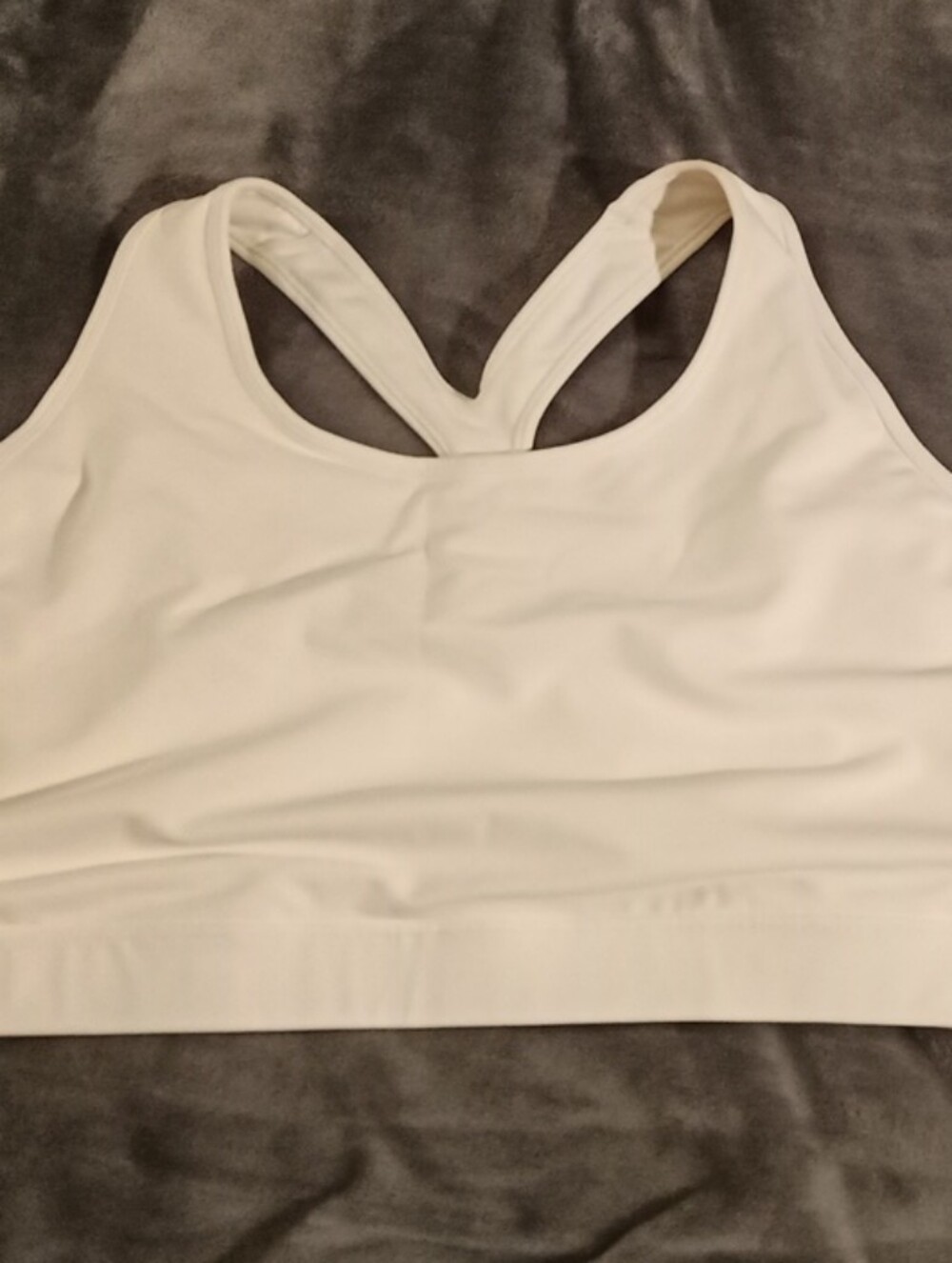 Old Navy White Racerback Sports Bra